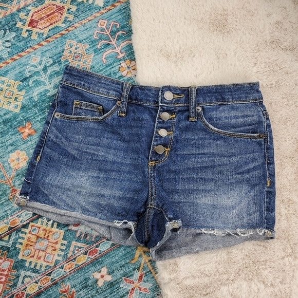 Universal Thread Button High Rise Shortie Shorts 0 - Picture 1 of 6